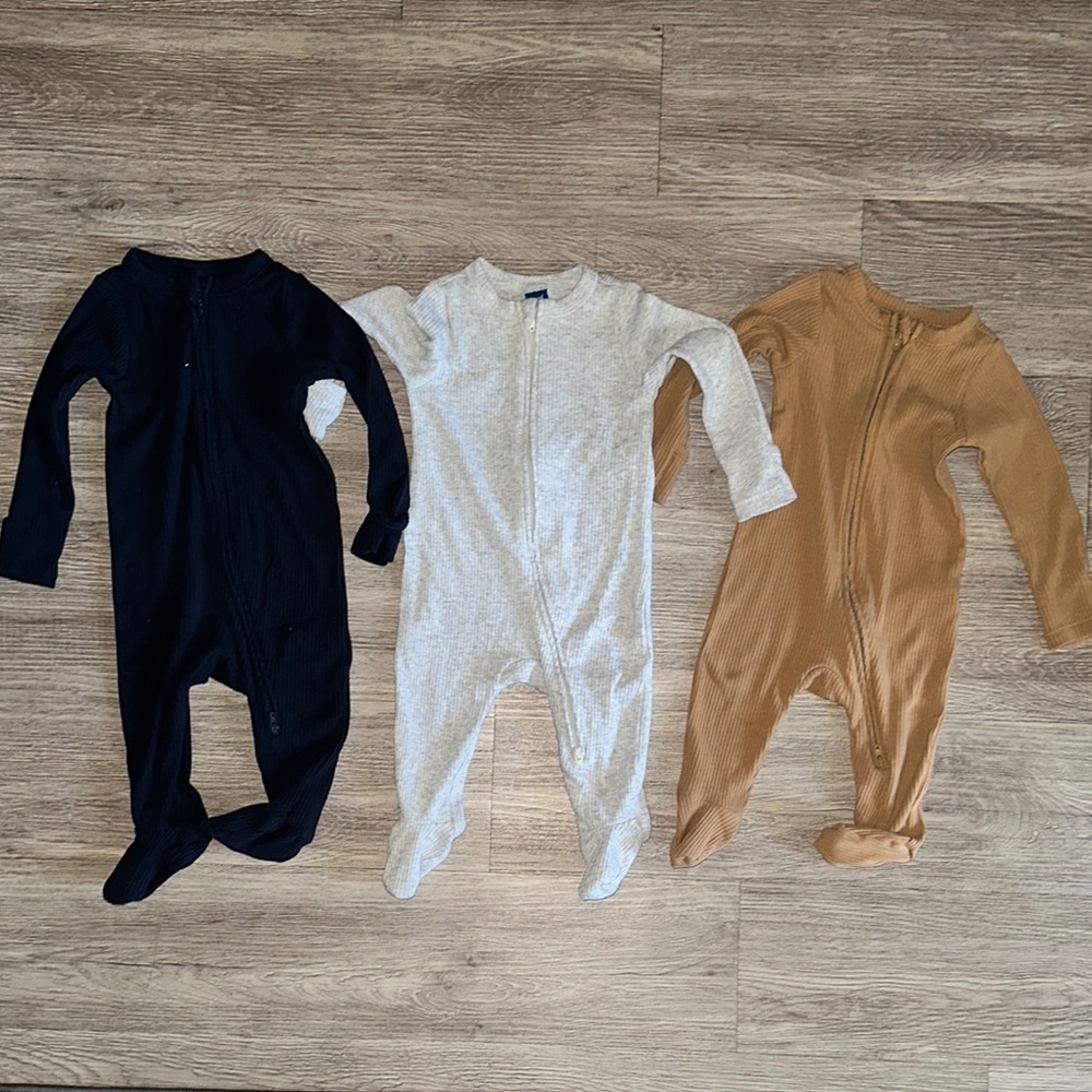 Old Navy Bodysuits Tan and Blue One Pieces